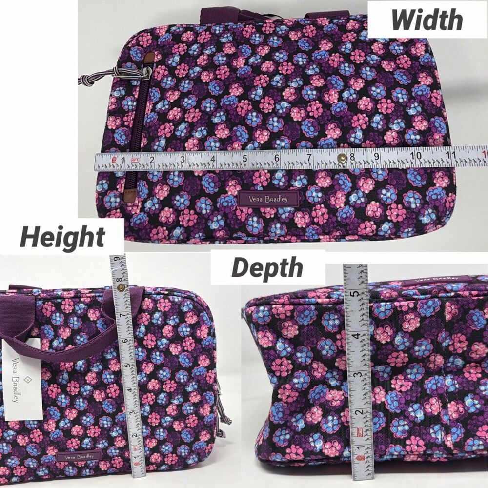 Vera Bradley Lighten Up Travel Organizer Berry Burst NWT Cosmetic Toiletry Bag - Picture 16 of 16